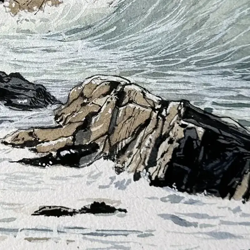 Détail 4, Écume